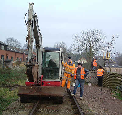 Jason Shirley and Rafe with Digger