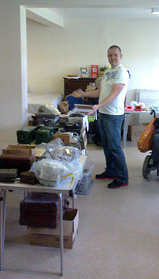 Ian Stubbs at his table