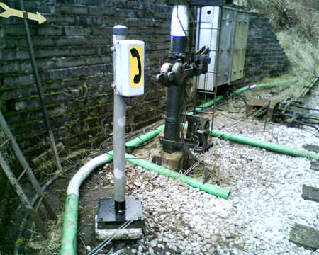 New CB phone at signal post 12