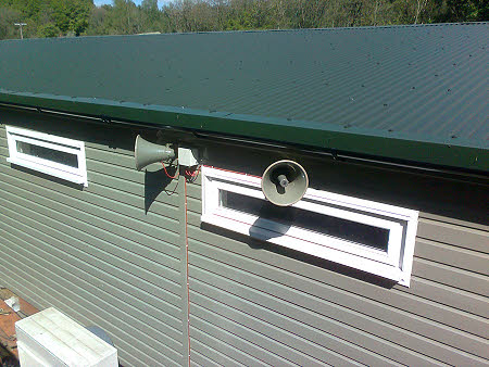 The two new PA speakers