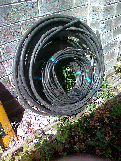 Surplus power cable