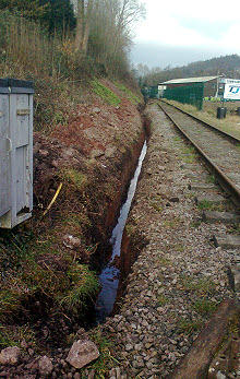 Trench for new Town Crossing cable