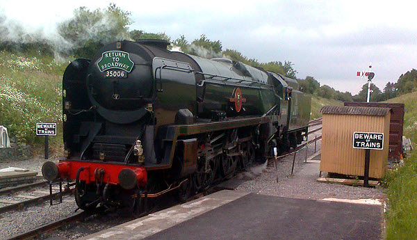 35006 at the Gloucester Warwick Railway