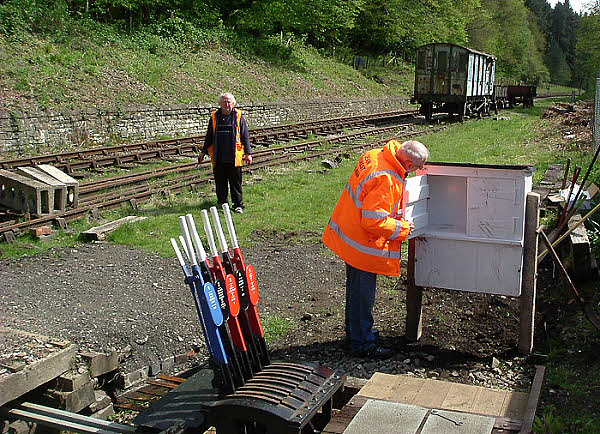 The new equipment cabinet at the Parkend Ground Frame