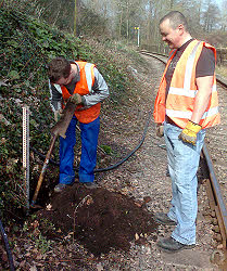 Preparing for the drainpipe joint