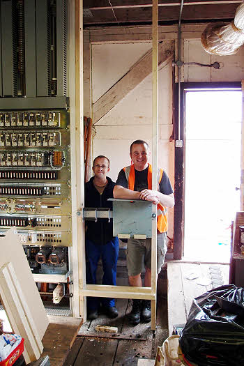 Paul and Ian make a start on the Lydney Junction Concentrator rack