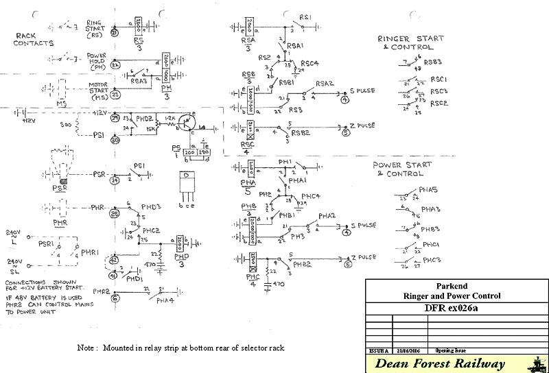 Parkend Ringer and Power Control Circuit